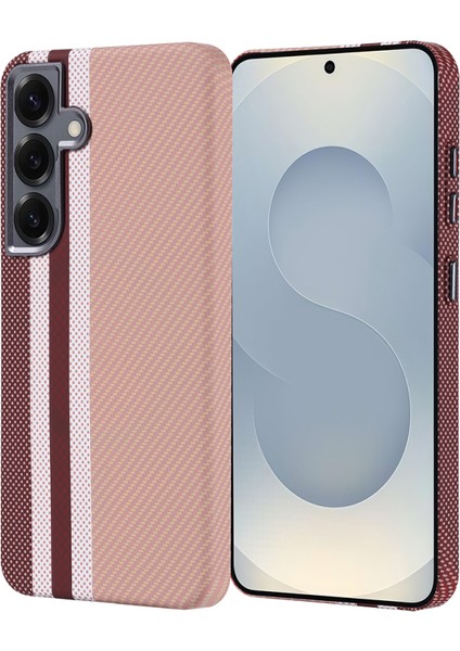 Galaxy S24 Kılıf Ultra Ince Karbon Tasarımlı ve Magsafeli Cabix Premium Kapak