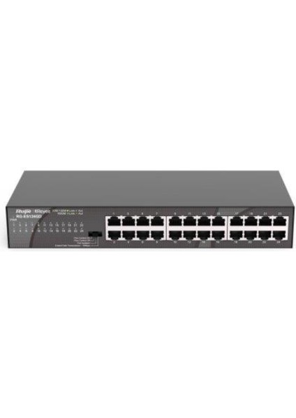 Ruijie Reyee RG-ES124GD 24-Port 10/100/1000 Yönetilemez Rack Mount Switch