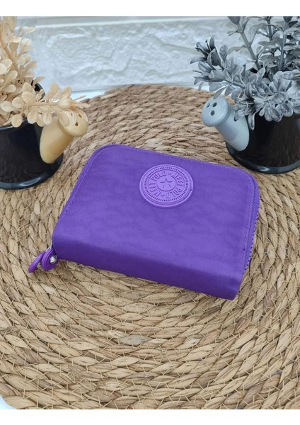 Krinkıl Kumaş Mor Küçük Boy Çift Gözlü El Çanta ve Cüzdan fiyatları