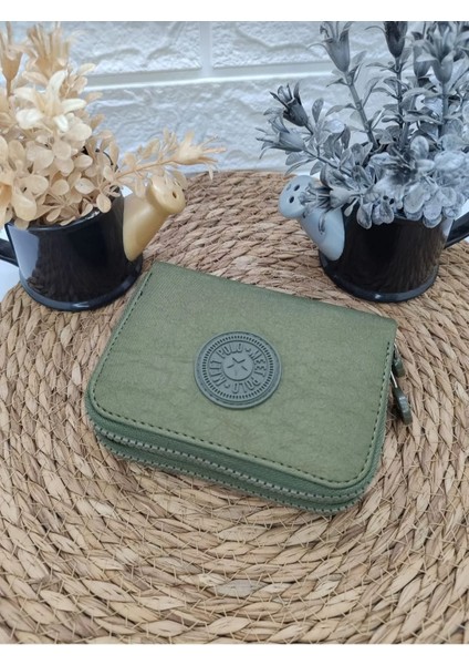 Krinkıl Kumaş Yeşil Küçük Boy Çift Gözlü El Çanta ve Cüzdan fiyatları