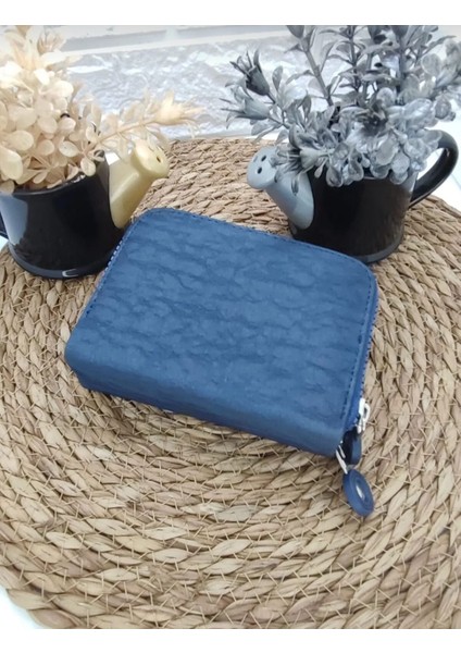 Krinkıl Kumaş Lacivert Küçük Boy Çift Gözlü El Çanta ve Cüzdan fiyatları
