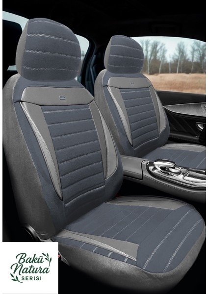 Peugeot 607 1999–2010 Bakü Natura Serisi Raşel Füme Koltuk Kılıfı