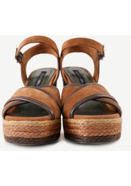 Özel Jüt Boyama Platform Topuklu Sandalet indirimleri