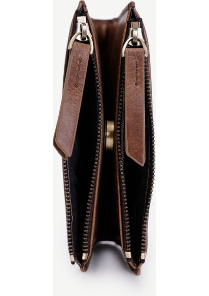 Deri Örgü Detaylı Cüzdan modelleri