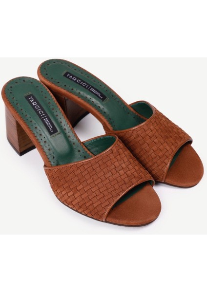 Kösele Kaplama Yumuşak Deri Topuklu Terlik indirimleri