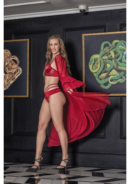 - Transparan Maxi Boy Sabahlık Bordo (11650) modelleri