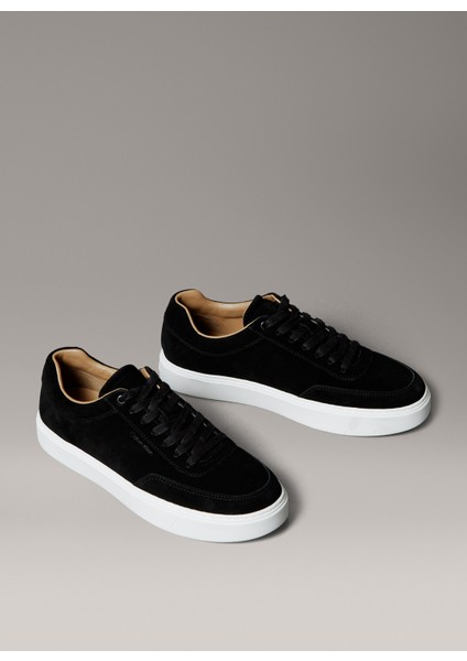 Inek Derisi Siyah Erkek Günlük Ayakkabı Clean Cup Low Laceup Oxf Su modelleri