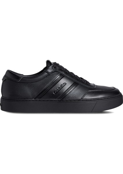 Siyah Erkek Günlük Ayakkabı Clean Cup Low Lace Tape