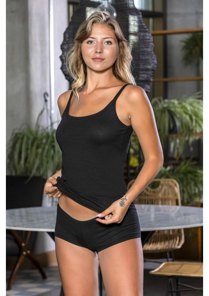 - Askılı Atlet Siyah (MGP11473)