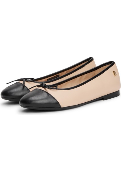 Deri Pudra Kadın Babet FW0FW08759 fiyatları