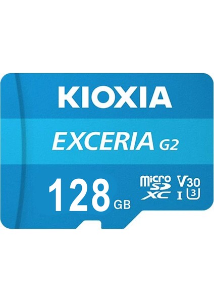 Kıoxıa 128GB Excerıa G2 Mıcro Sdxc U1 V30 4K 100/50