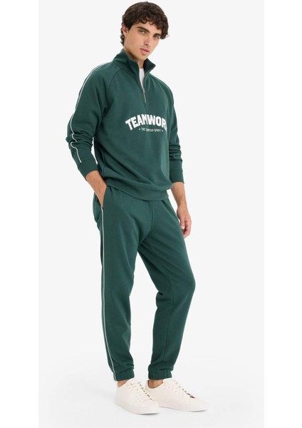 Regular Fit Beli Bağcıklı Cepli Paçası Lastikli Jogger Eşofman Altı E9664AX25AU