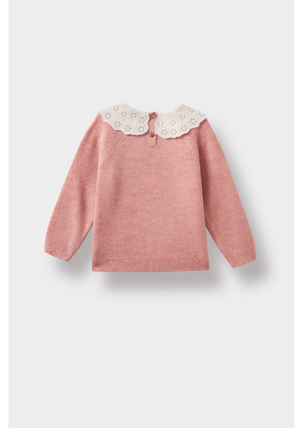 Kız Bebek Büyük Yaka Triko Kazak F2437A525WN modelleri