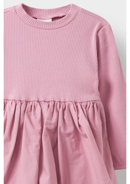 Kız Bebek Uzun Kollu Fitilli Kaşkorse Balon Etekli Elbise F4567A525AU fiyatları