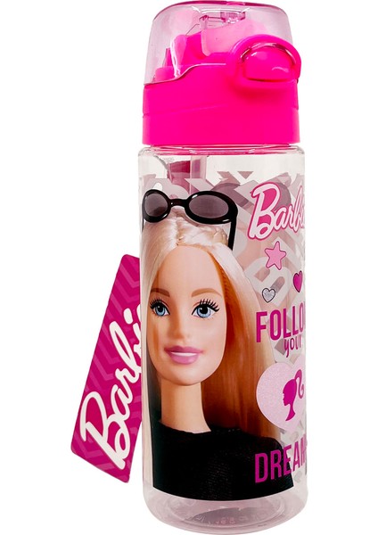Pembe Çocuk Matarası 3410-BARBIE Lisanslı 500 ml Matara