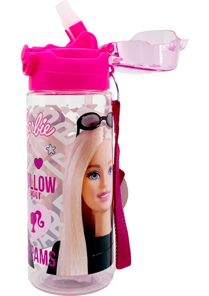 Pembe Çocuk Matarası 3410-BARBIE Lisanslı 500 ml Matara fiyatları
