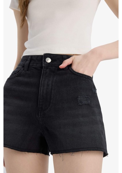 Normal Bel Kısa Paça Jean Şort E0498AX25SM
