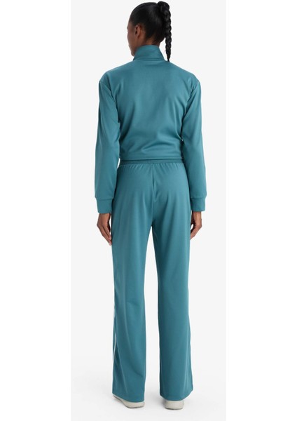 Fit Wide Leg Geniş Paça Cepli Biyeli Standart Boy İçi Yumuşak Tüylü Sporcu Pantolon F3846AX25AU