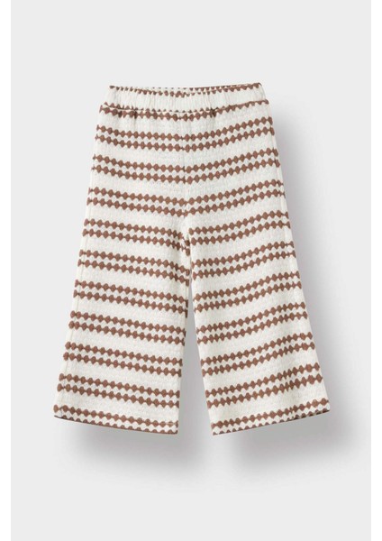 Kız Bebek Wide Leg Geniş Paça Beli Lastikli Pantolon G1379A525AU