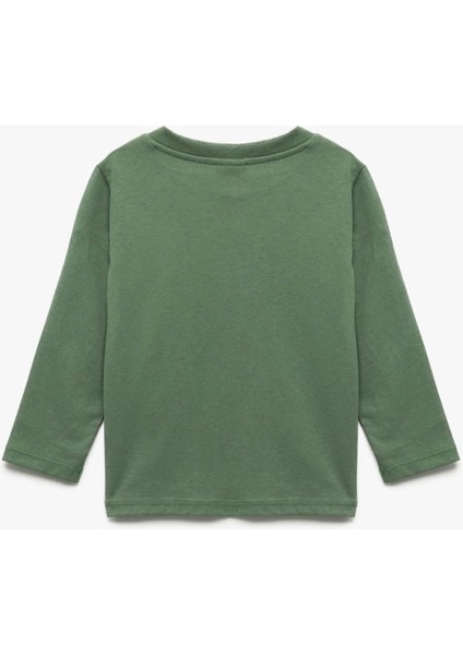 Yeşil Erkek Bebek Sweatshirt 6WMB10008TK fiyatları