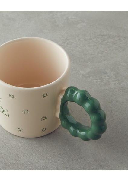 Merci Seramik Kupa 260 ml Yeşil modelleri
