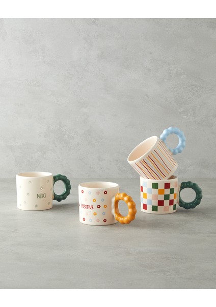 Merci Seramik Kupa 260 ml Yeşil fırsatları