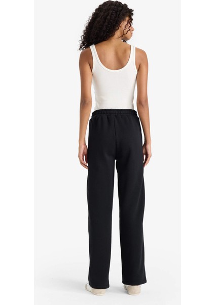 Straight Fit Baskılı Beli Lastikli Eşofman Altı