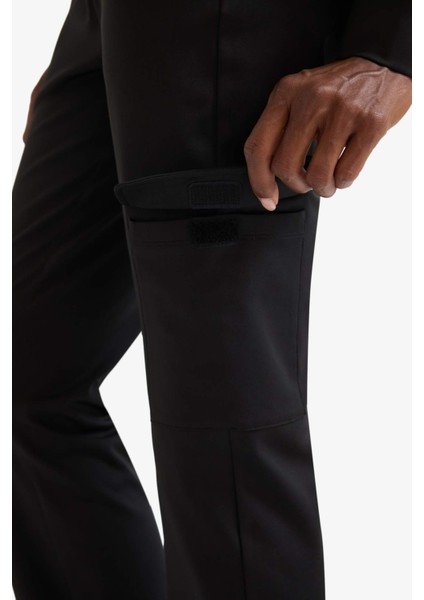 Fit Straight Fit Kargo Cepli Esnek Kumaş Standart Boy Sporcu Pantolon E8961AX25AU