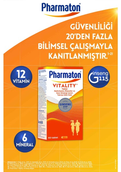 Vitality 60 Tab & Pharmaton Vitality 30 Tab İkili Avantaj Paketi modelleri