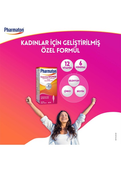 Essential Men&Women 30 Tablet - Magnezyum ,Vitamin B, Vitamin D, Multivitamin indirimleri