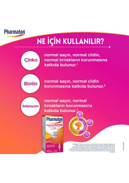 Essential Men&Women 30 Tablet - Magnezyum ,Vitamin B, Vitamin D, Multivitamin