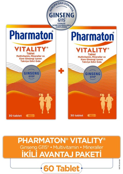 Vitality 30 Tablet 2'li fiyatları