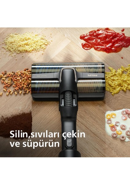 Phılıps Aqua Trio 9000 Serisi Yüksek Performanslı Premium Islak&kuru Temizlik Kablosuz Dikey Süpürge