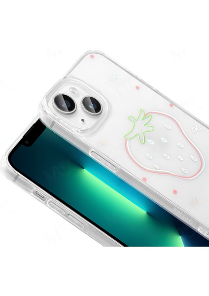 iPhone 14 Kılıf Darbe Emici Magsafe Şarj Şeffaf Figürlü Parlak Şık Görünüm Silikon Kapak modelleri