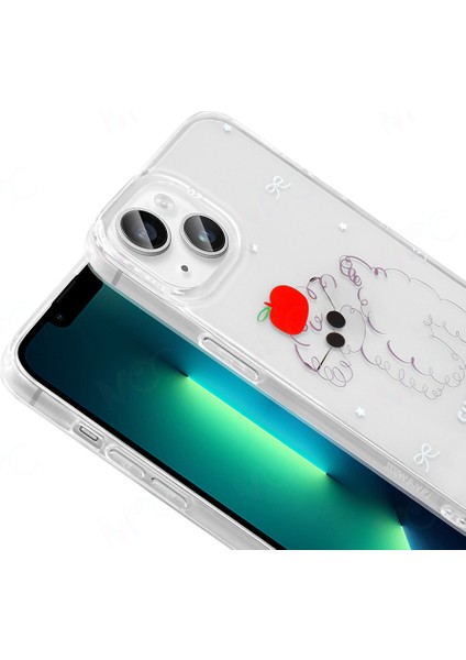 iPhone 15 Kılıf Darbe Emici Magsafe Şarj Şeffaf Figürlü Parlak Şık Görünüm Silikon Kapak modelleri