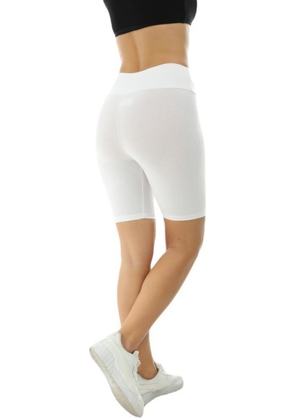 Kalın Kemer (Likralı) Yüksekbel Kısa Şort Kadın Tayt 2044 indirimleri