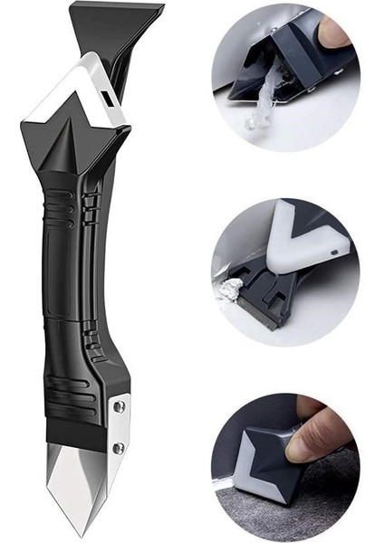 3'ü 1 Arada Fayans Derz Silikon Kazıyıcı Sıyırıcı ve Uygulayıcı Aparat