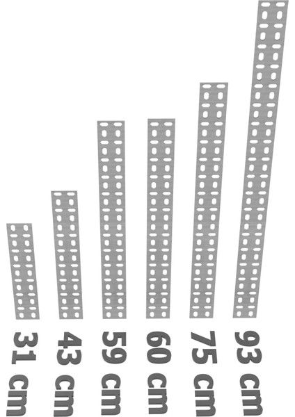 2 Adet Çelik Raf Siperlik - Siperatör, Koruma 60 cm