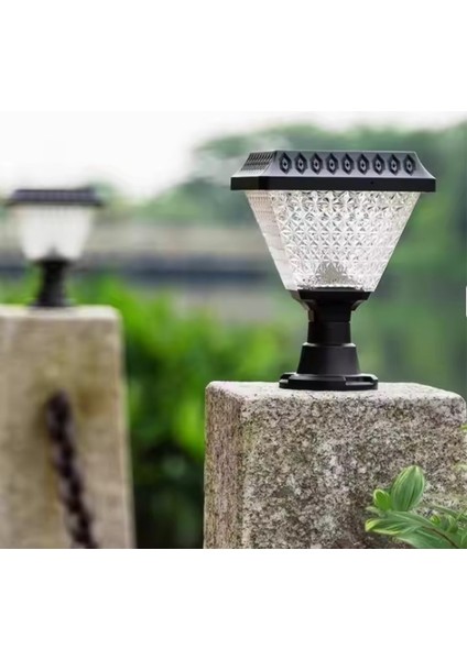 Solar Bahçe Aydınlatma Set Üstü LED 50W Armatür Beyaz Işık, Gündüz Gece Sensörlü 2 Yıl Garantili fırsatları