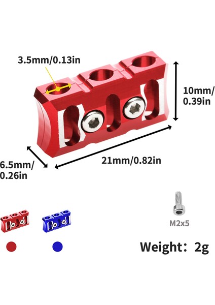 12AWG Esc Motor Kablo Yöneticisi Tel Sabit Kelepçe Rc Model Araba Için, Mavi (Yurt Dışından) fiyatları
