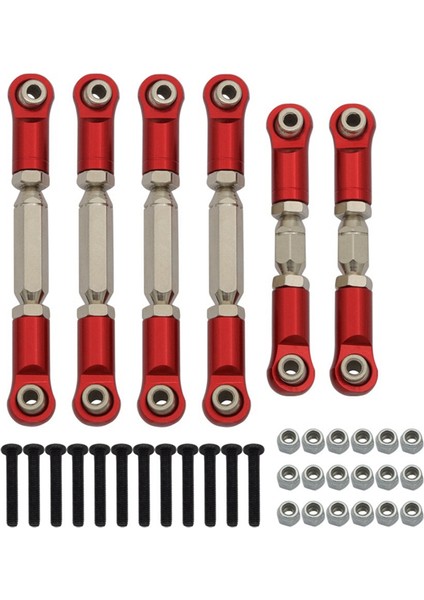 Metal Bağlantı Çubukları Bağlantı Bağlantıları Seti 1/10 Arrma Senton, Kırmızı (Yurt Dışından)