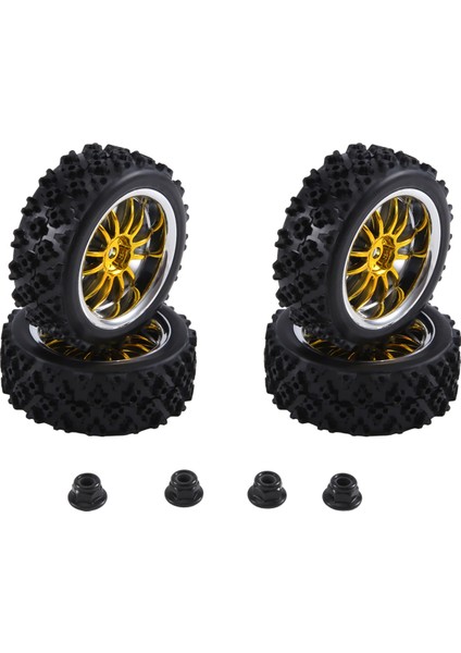 4 Adet 12MM Altıgen Jantlar ve Od 2.59 Inç Kauçuk Lastikler, B (Yurt Dışından) modelleri