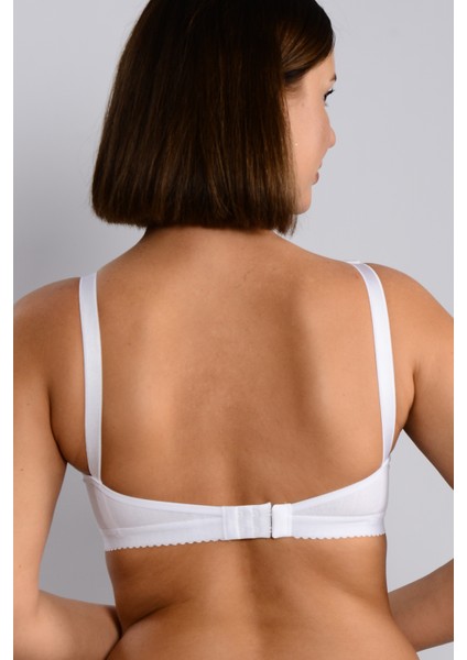Pamuklu Penye Emzirme Kadın Sütyeni 3010 Beyaz 85B indirimleri