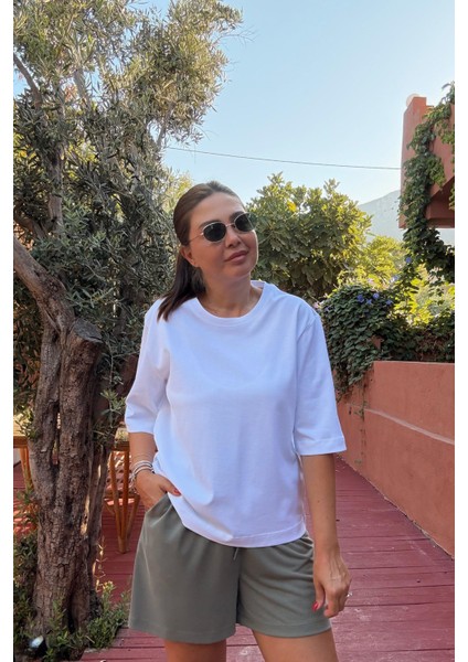 Beyaz Pamuk Tişört fiyatları