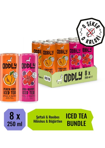 Saçma İyi Soğuk Çay Hero İkilisi! Peach-Rooi, Hibi-Berry Kutu 250 ml 8 Adet