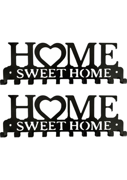 Anahtar Askısı Duvar Askısı Dekoratif Harf Anahtar Askısı Ev Dekoru Mutfak Ev Depolama Rafı Için Kancalı (Yurt Dışından)