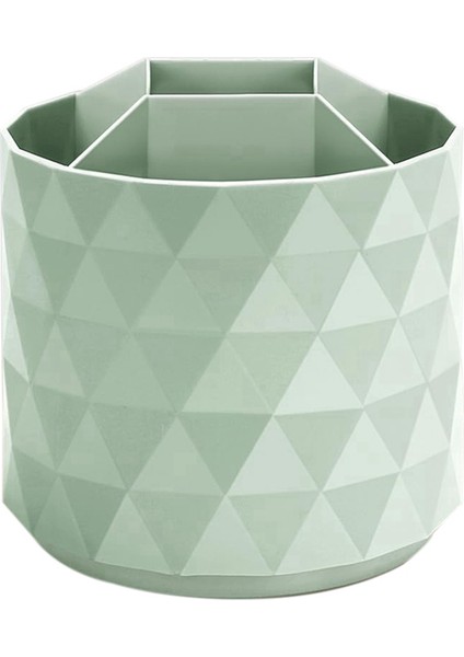 360° Dönebilen Kalemlik, 5 Izgara Sevimli Kalem Saklama Kutusu Makyaj Fırçası Okul Ofis Kırtasiye Malzemeleri Yeşil (Yurt Dışından)