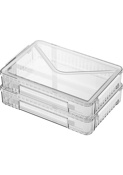 2 Adet 8,5 x 11 Kağıt Saklama, Saplı A4 Dosyalar Için Şeffaf Plastik Düzenleyici Taşınabilir Proje Çantası, Sanat Düzenleyici (Yurt Dışından)