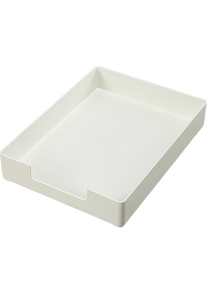 Mektup Boyutunda Tepsi, A4 Plastik Kağıt Tutucu Dosya Düzenleyici, Ofis, Okul, Ev Depolama Için Istiflenebilir Mektup Tepsisi Beyaz (Yurt Dışından)