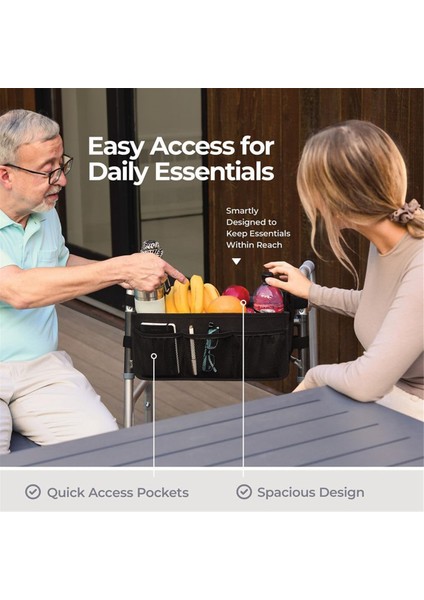 Walker Sepeti Walker Çantası Su Walker Bardak Tutucu Katlanabilir Walker Için Walker Sepeti Katlanabilir Walker Saklama Çantası (Yurt Dışından) modelleri